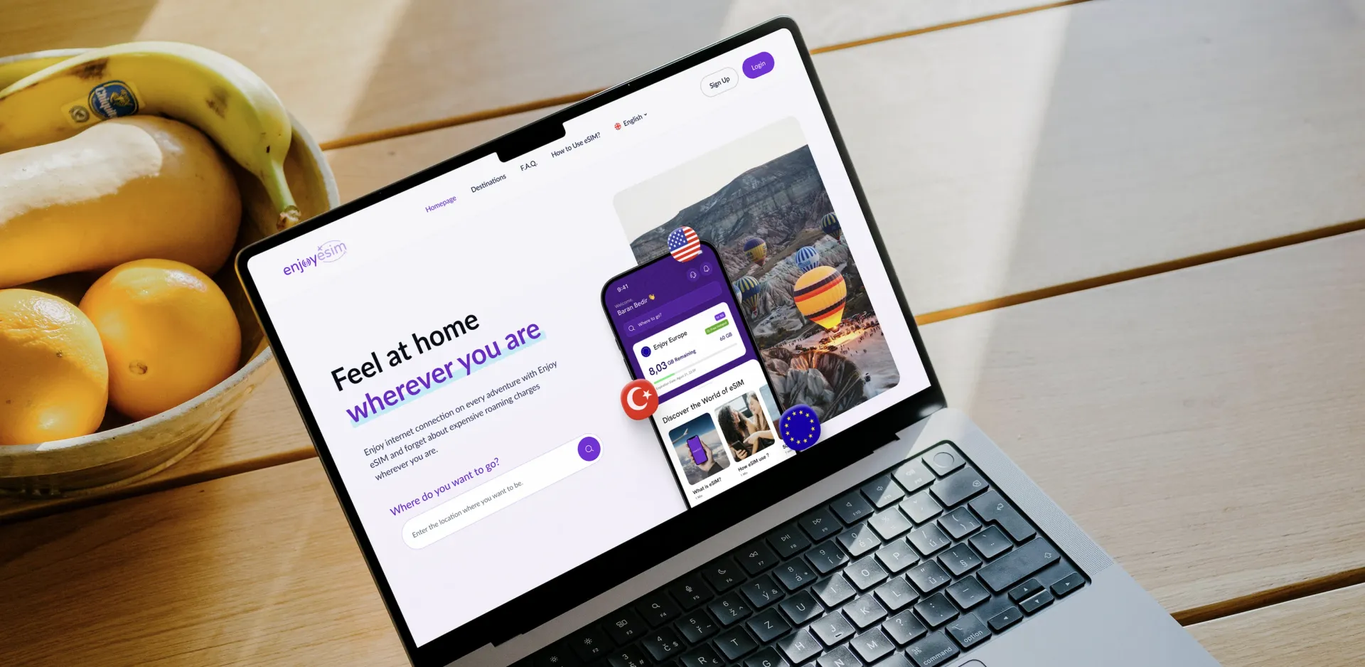 Enjoy eSIM Website: Taking Global Connectivity Direct to Travellers · The Challenge