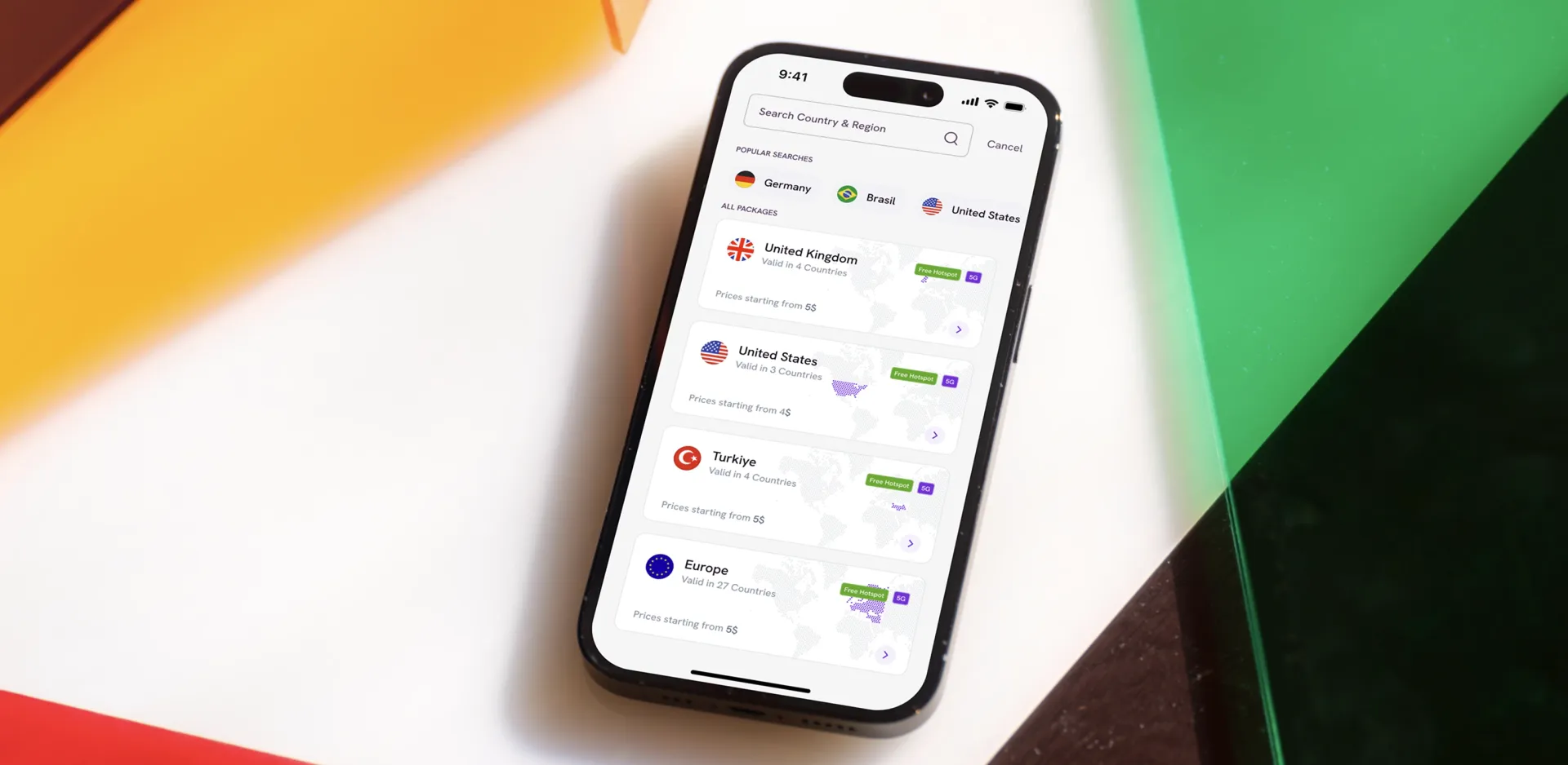 the redesigned Enjoy eSIM experience in production