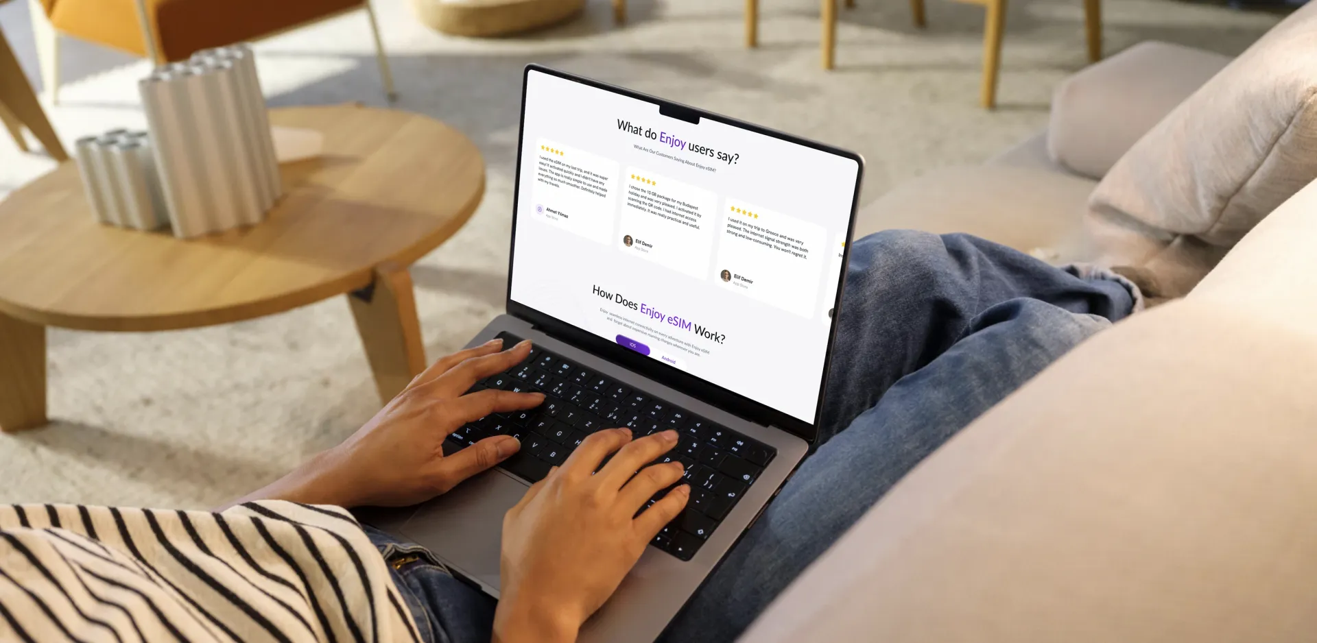 Enjoy eSIM Website: Taking Global Connectivity Direct to Travellers · Experience Highlights