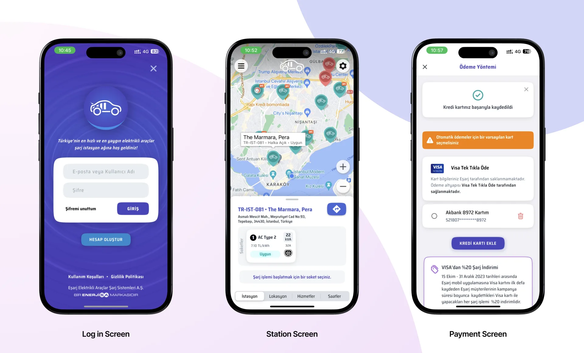 Eşarj · PX-RAY · the charging app under scan