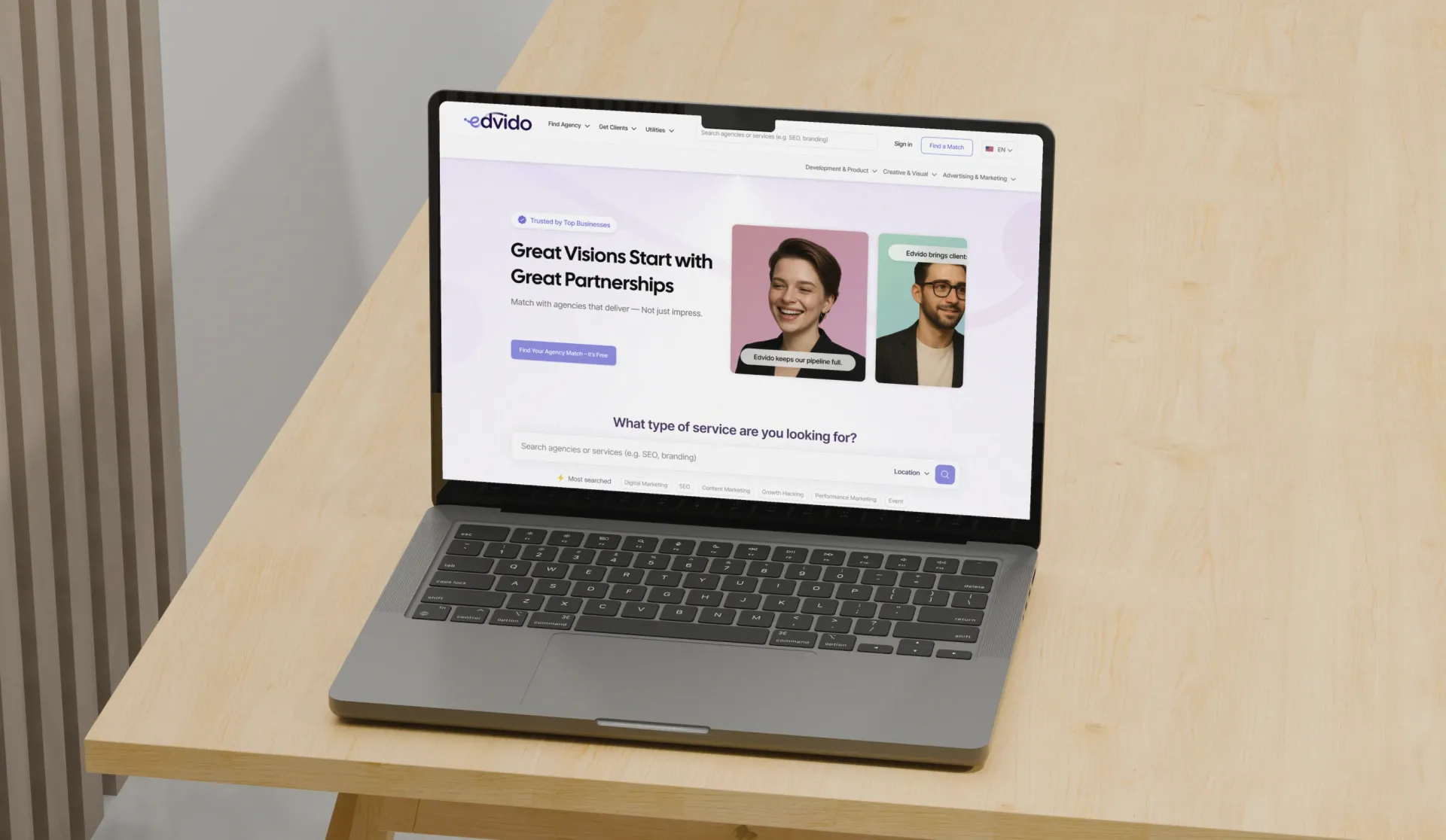 Edvido: The Agency-Brand Marketplace, Redesigned for Growth